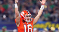 Trevor Lawrence signaling touchdown.